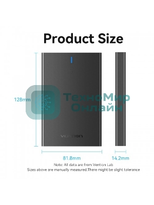 Внешний корпус Vention для HDD/SSD 2.5