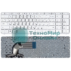 Клавиатура для ноутбука HP Pavilion 15-e белый с рамкой