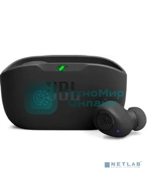 Наушники TWS JBL Wave Buds черный, внутриканальные, Bluetooth, быстрая зарядка, до 8 ч