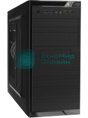 Компьютерный корпус Minitower ExeGate QA-412U Black, mATX, (XP500, Black, 120мм), 2хUSB+2хUSB 3.0, Audio