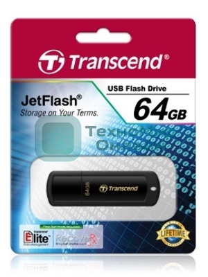 Флешка USB Transcend JetFlash 350 (TS64GJF350), 64Gb, USB 2.0, R/W 15/7, черный