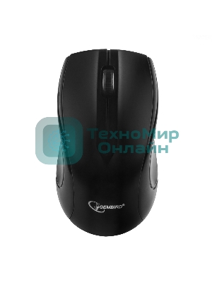 Мышь беспроводная Gembird MUSW-320 черный, 1000 dpi, радиоканал, USB, кнопки - 3