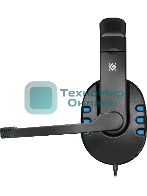 Гарнитура Defender Warhead G-160 чёрный/синий, проводная