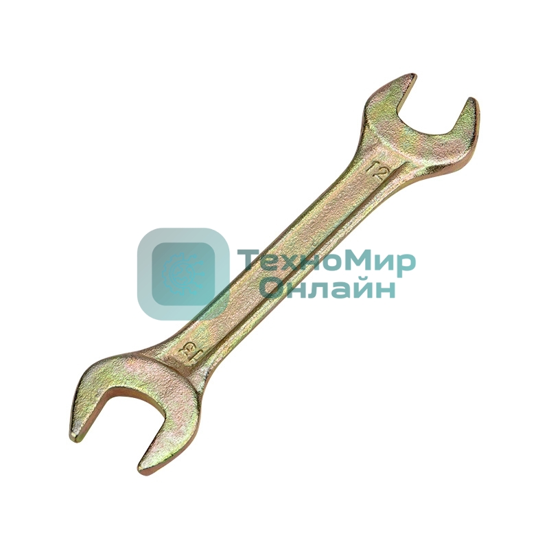 Ключ гаечный рожковый Rexant 12х13 мм, желтый цинк