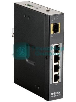 Коммутатор D-Link DIS-100G-5PSW/A1A, 4×1 Гбит/с + 1×1 Гбит/с SFP, неуправляемый