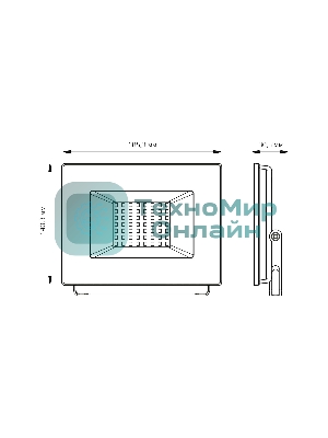 Прожектор светодиодный Elementary 50W 4475lm 4000К 200-240V IP65 черный LED