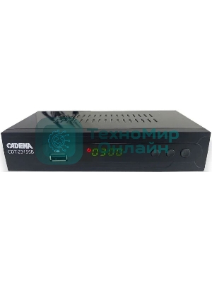 Приставка для цифрового ТВ Cadena CDT-2315SB черный, DVB-T2, DVB-T, HDMI, USB 2.0