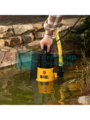 Дренажный насос DP800A, 800 Вт, подъем 5 м, 13000 л/ч Denzel