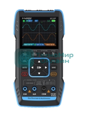 Двухканальный цифровой осциллограф FNIRSI-2C23T 3 в 1