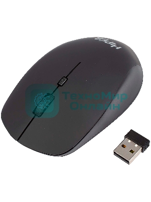 Мышь беспроводная HIPER HOMW-091 черный, 1600 dpi, радиоканал, USB, кнопки - 4