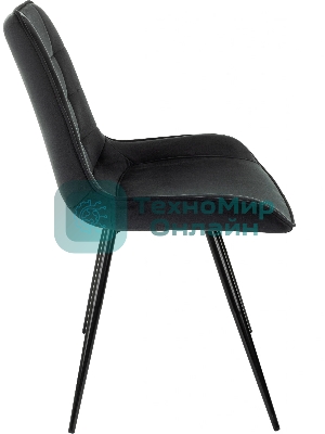 Стул для дома Бюрократ CH-K2_4 комплект 4шт черный Holland 75 металл черный на ножках (CH-K2_1/HL75_4)