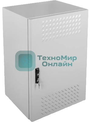 Шкаф уличный всепогодный укомплектованный настенный ЦМО ШТВ-Н, IP55, 18U, корпус: сталь, 900х600х330 мм (ВхШхГ), серый