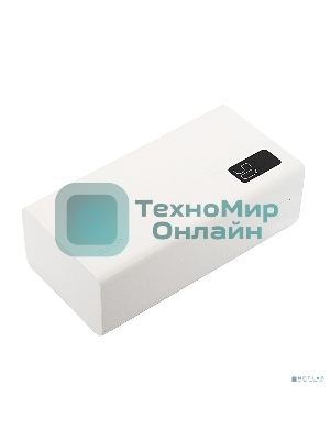 Портативный аккумулятор Perfeo Powerbank MOUNTAINS 50000 mAh/LED дисплей/PD + QC 3.0/Type-C/4 USB/Выход: 3A, max 22.5W белый (PF_B4888)