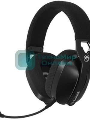 Гарнитура MARVO HG9086W Pulz 70W чёрный, беспроводная + проводная, радиоканал, до 10 ч, съёмный микрофон, подсветка, совместимость с PS5, Xbox