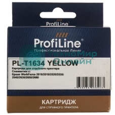 Картридж струйный ProfiLine PL-T1634 для принтеров Epson WorkForce 2010/2510/2520/2530/2540/2630/2650/2660 с чернилами Yellow