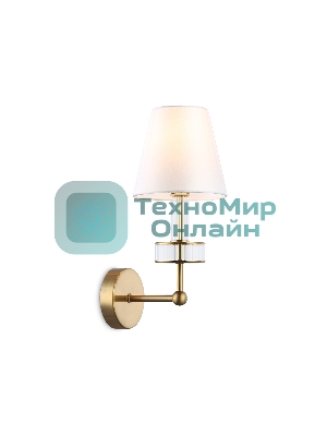 Настенный светильник Ambrella light LH71025 BS/WH латунь/белый E14 max 40W 210*150*355
