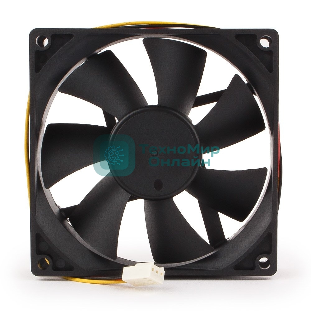 Вентилятор для корпуса Gembird черный, 90 мм, 2500 об/мин, 26 дБ, 3 pin