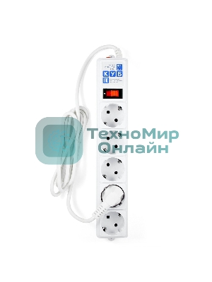 Сетевой фильтр Powercube SPG-B-6-WHITE 1.9 м, 5 розеток, белый, коробка