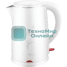 Чайник электрический Sakura SA-2159W 1.8 л, бел д