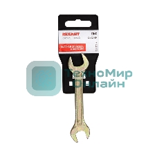 Ключ гаечный рожковый Rexant 12х13 мм, желтый цинк