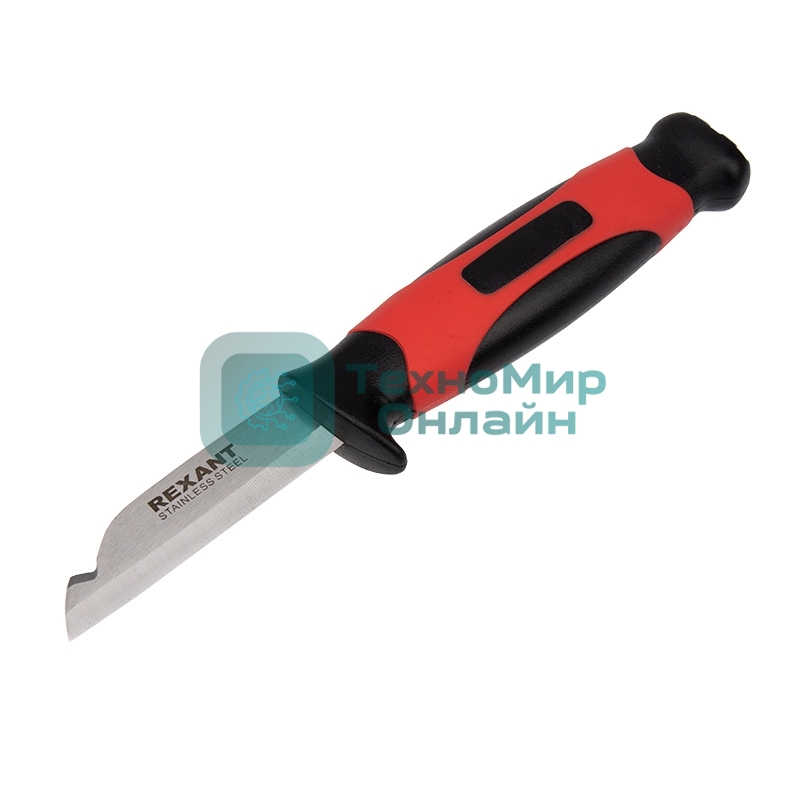Нож монтажника Rexant с чехлом лезвие 67 мм