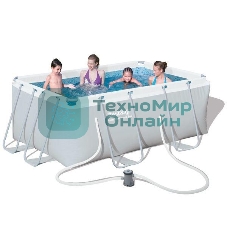 Каркасный бассейн Power Steel с ф.-насосом 282*196*84 см, 3662 л, Bestway 56629