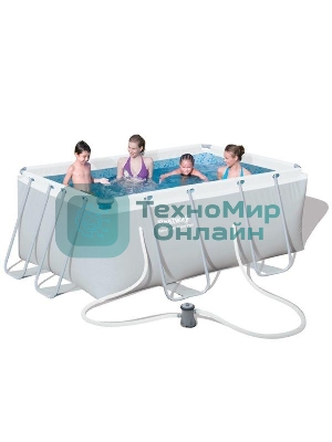 Каркасный бассейн Power Steel с ф.-насосом 282*196*84 см, 3662 л, Bestway 56629