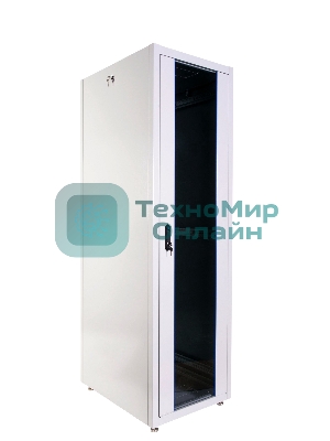 Шкаф телекоммуникационный напольный ЭКОНОМ 48U (600 × 800) дверь стекло, дверь металл