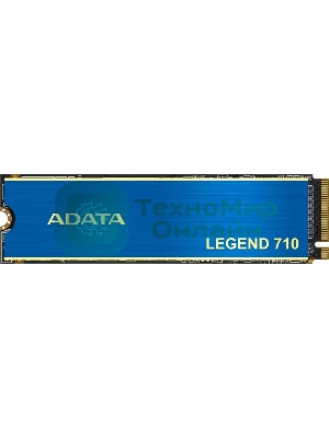 Накопитель SSD ADATA LEGEND 710, 1Tb, PCIe 3.0 x4, M.2 2280, NVMe, R/W 2400/1800, с радиатором