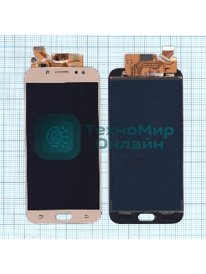 Дисплей для Samsung Galaxy J7 (2017) SM-J730FM в сборе с тачскрином (TFT) золотистый