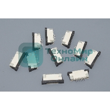Разъем FPC Flip-Lock 1010-4RLGF 4 pin высота 1мм шаг 1мм 10 шт