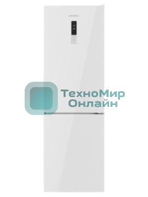 Холодильник Maunfeld MFF185NFW10 белый двухкамерный инвертор 240/100л морозилка снизу, No Frost