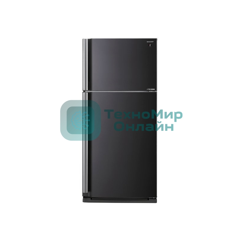 Холодильник Sharp SJ-XE59PMBK черный двухкамерный 430/148л морозилка сверху, No Frost