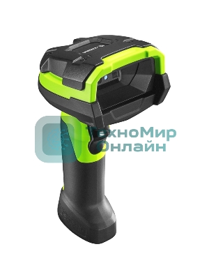 Сканер штрих-кода ручной Zebra DS3608 (DS3608-ER3U4602ZVW) 2D Imager (дальнобойный), проводной, USB, RS-232 (COM порт, Serial), зеленый/черный
