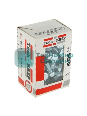 Болт М6х16 с шестигранной головкой цинк. DIN 933 (уп. 100 шт) класс прочности 8.8. коробка Tech-Krep 105200