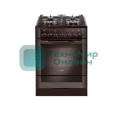 Плита комбинированная Gefest ПГЭ 6502-02 0045 коричневый, конфорок 4 газовых, духовка 55 л, 60 см x 85 см x 60 см