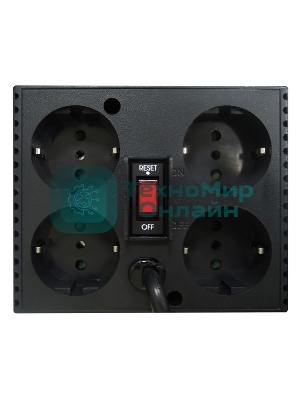 Стабилизатор напряжения Powercom TCA-1200 600Вт 1200ВА черный