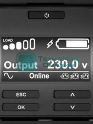 Источник бесперебойного питания APC Smart-UPS SRT, 1000VA/1000W, On-Line, Extended-run, Rack 2U (Tower convertible), черный