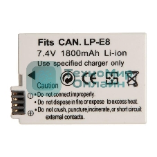 Аккумуляторная батарея для фотоаппарата Canon EOS 550D 7,4V 1800mAh Li-ion