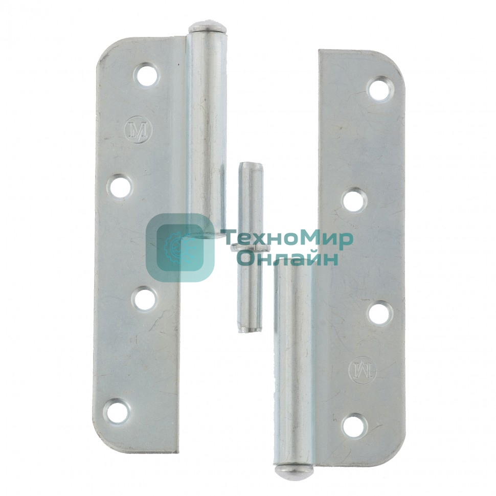 Петля накладная ПН1-130 левая, цинк, 4шт. (Металлист)