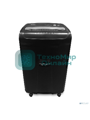 Шредер ГЕЛЕОС УО36-4 (DIN P-4) фрагмент 3,9x30мм, 33 листа (70гр./м²), 36 литров, Уничт.скобы,скрепки,пл.карты,CD.