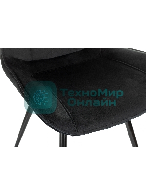 Стул для дома Бюрократ CH-K2_4 комплект 4шт черный Holland 75 металл черный на ножках (CH-K2_1/HL75_4)