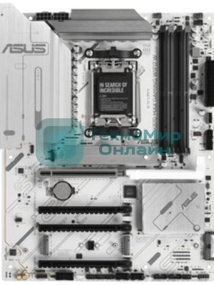 Материнская плата ASUS X870 MAX GAMING WIFI7 W, AM5, AMD X870, 4xDDR5, 4xSATA, 3xM.2, 1xPCIe 5.0 x16, 2xPCIe 4.0 x16, 1xPCIe 3.0 x16, 1xHDMI, 2xUSB Type-C (Display), 1x2.5Gb LAN, Wi-Fi 7, Bluetooth 5.4, 2xUSB-C 40Gbps, 1xUSB-A 10Gbps, 3xUSB-A 5Gbps, 4xUSB-A 2.0, 3x3.5 мм, 7.1, ATX