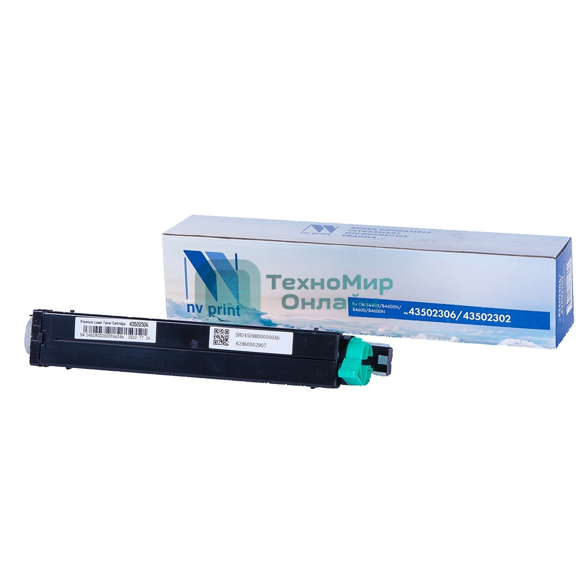 Картридж NVPrint совместимый Oki 43502306/43502302 для В4400/B4400N/B4600/B4600N (3000k)
