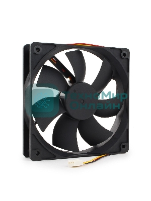 Вентилятор для корпуса Gembird черный, 120 мм, 2000 об/мин, 38 дБ, 3 pin