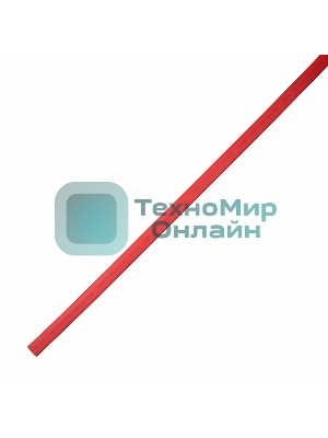Термоусаживаемая трубка клеевая Rexant 18,0/6,0 мм, красная, упаковка 10 шт. по 1 м