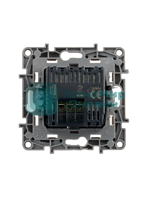 Светорегулятор нажимной 400Вт, бел. ETIKA Светорегулятор нажимной 400Вт, бел.