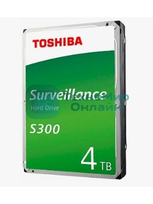 Жесткий диск Toshiba HDD SATA3 4Tb Surveillance S300 (SMR) 5400 256Mb (analog HDWT740UZSVA)