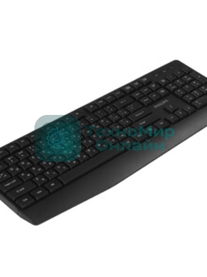 Комплект клавиатура+мышь Philips SPT6337 беспроводной, USB, 1600 DPI, чёрный