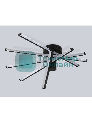 Потолочный светодиодный светильник Ambrella light FL6222 BK черный 70W 3000K-6400K 605*605*170 (ПДУ ИК)